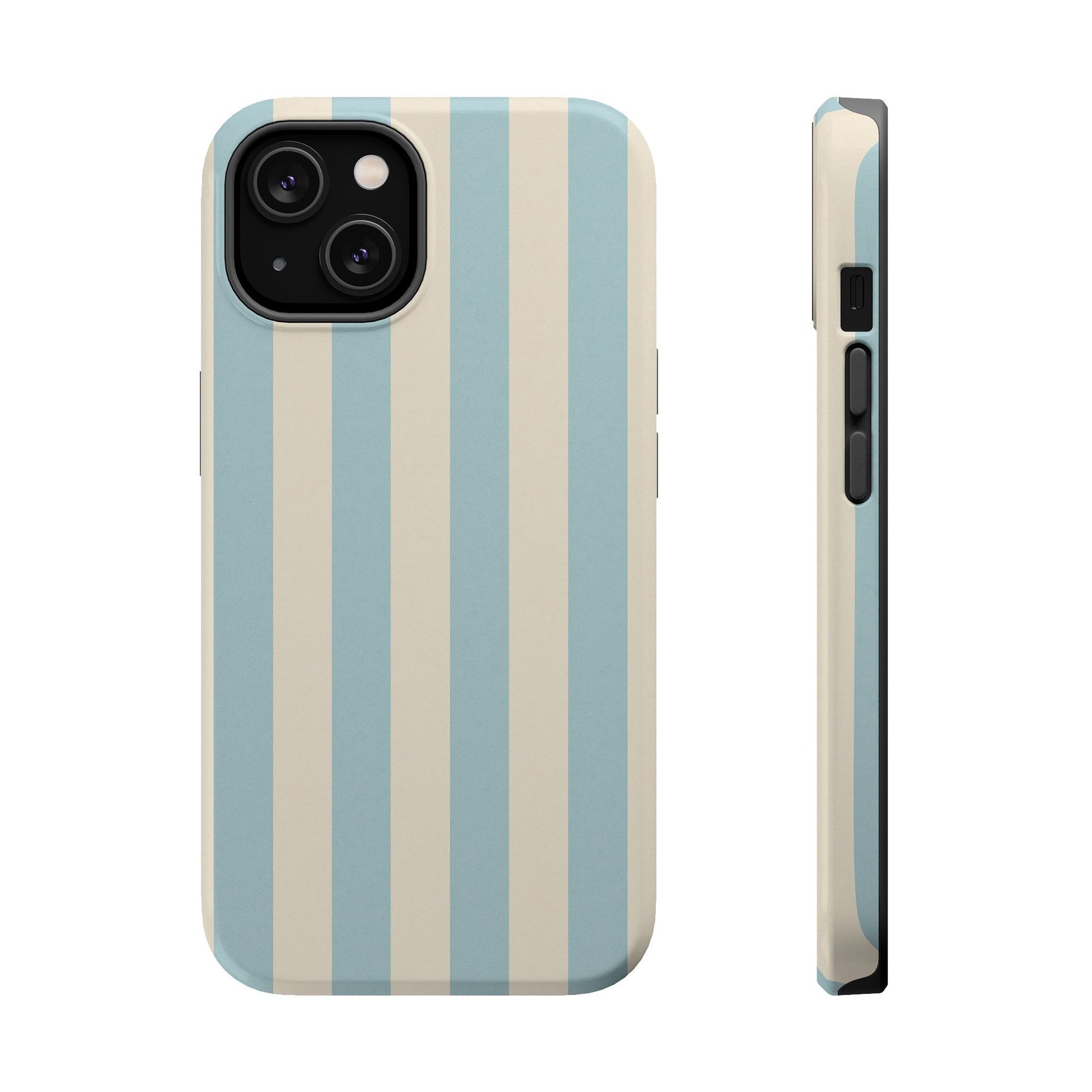 Blue Strips Pattern iPhone Case Compatible with MagSafe - Shamo's