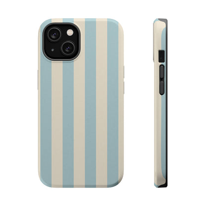 Blue Strips Pattern iPhone Case Compatible with MagSafe