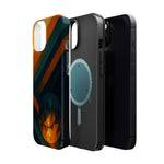 “Geometry of Becoming” Abstract iPhone MagSafe Case — Magnetic Impact-Resistant  Shamo's