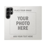 Personalized Flip Wallet Phone Case – Custom Photo & Text Wallet Cover