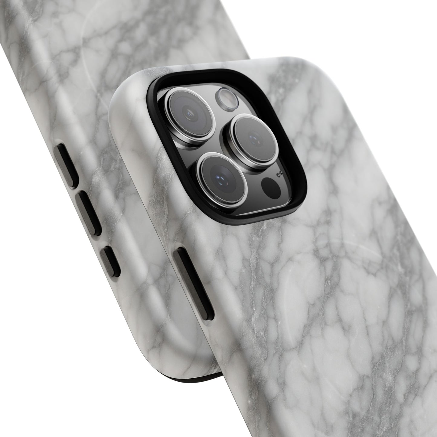 Silver Mist Marble iPhone Case with MagSafe