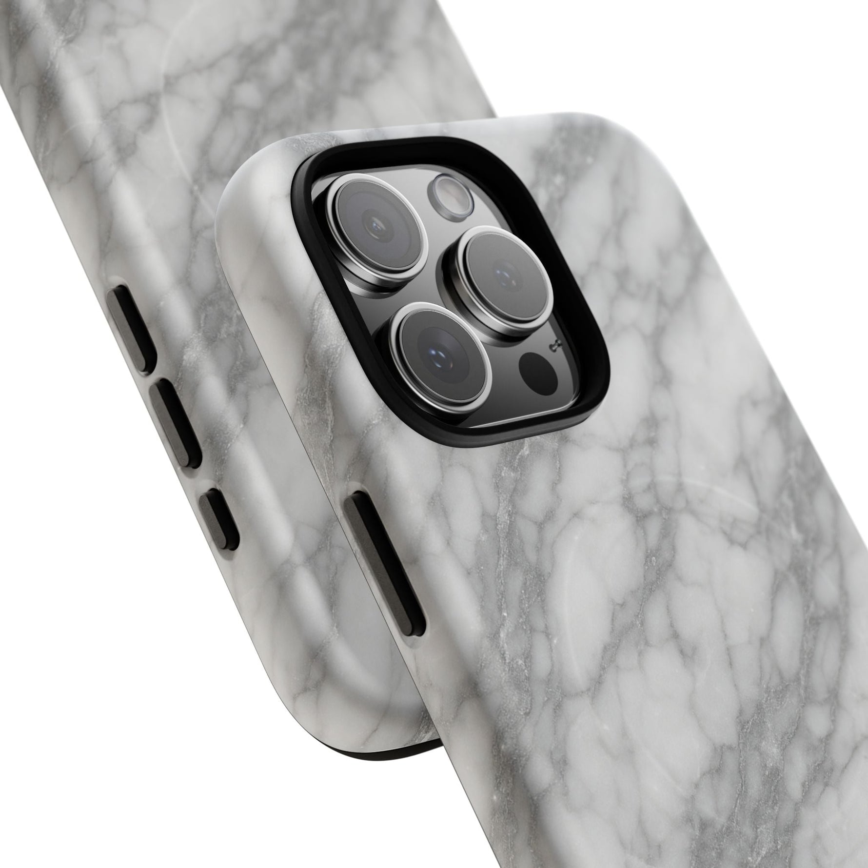 Silver Mist Marble iPhone Case with MagSafe  Shamo's