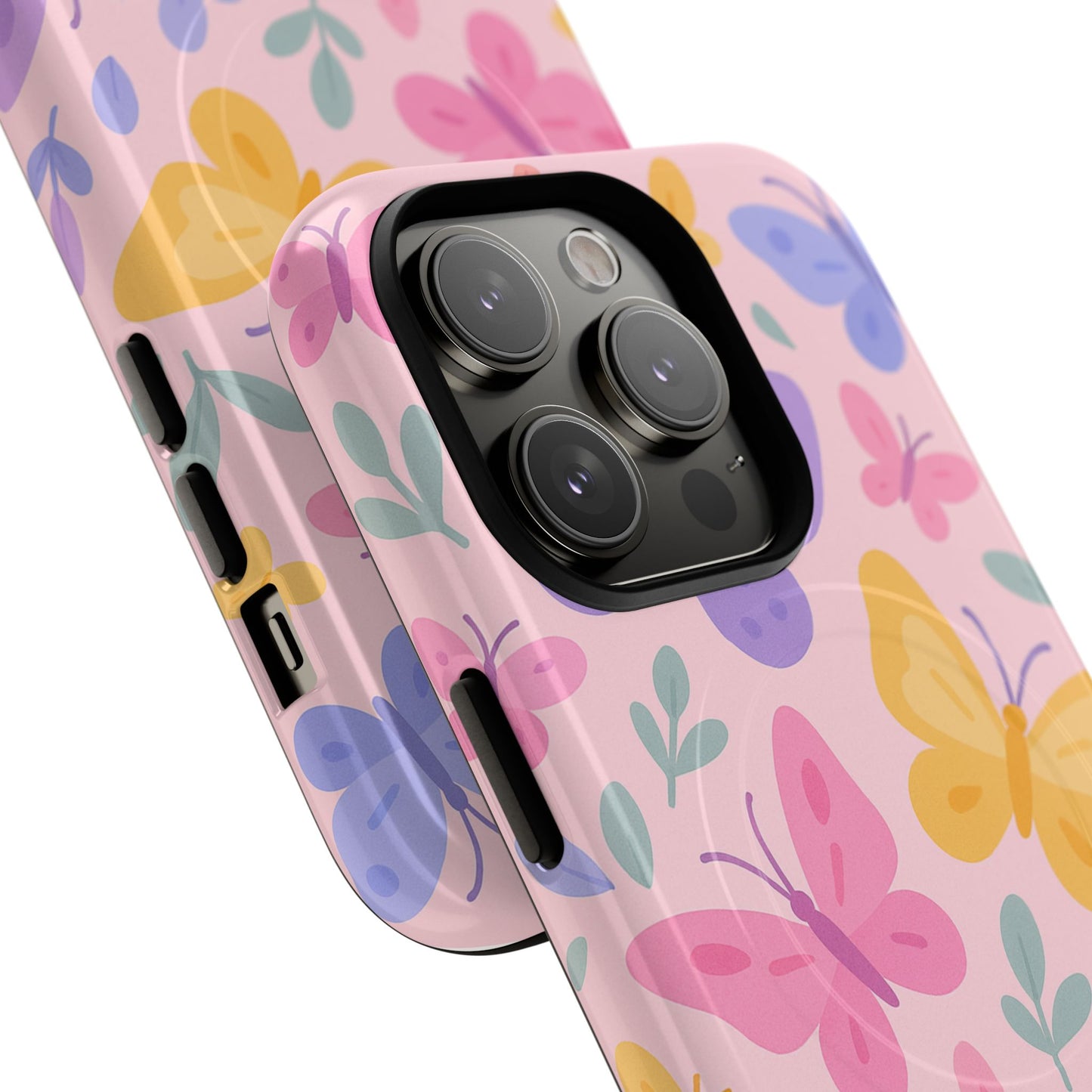 Butterfly Pattern Compatible with MagSafe Tough Magnetic Phone Case