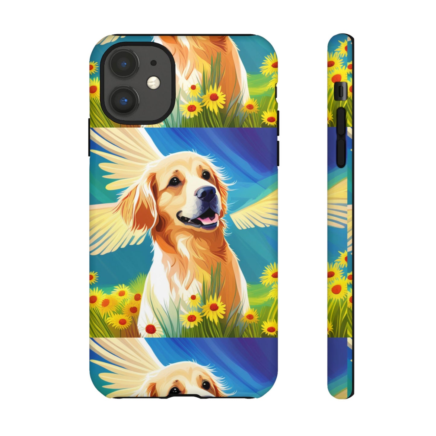 Tough Cases Golden Retriever with Wings Phone case