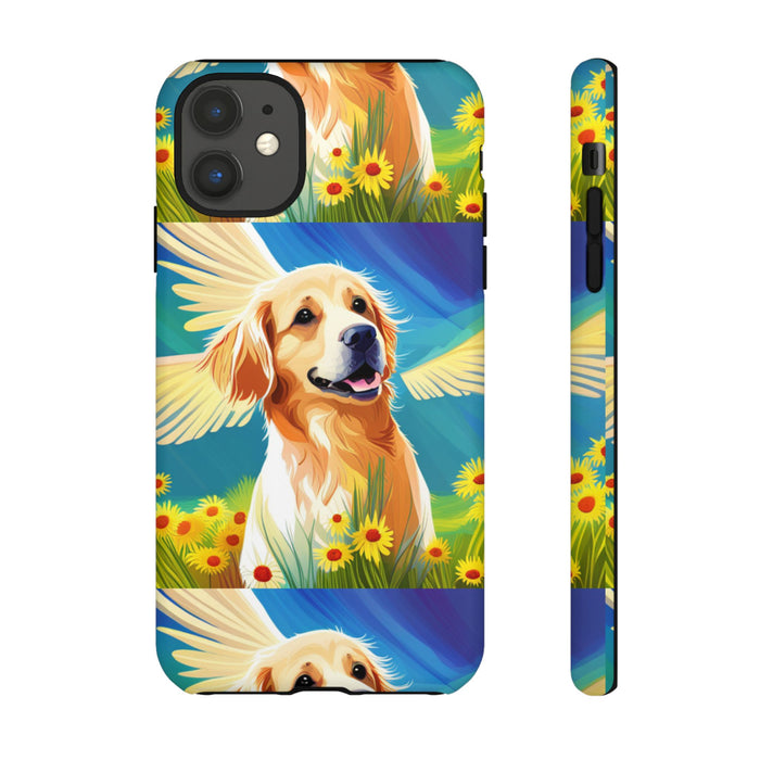 Tough Cases Golden Retriever with Wings Phone case