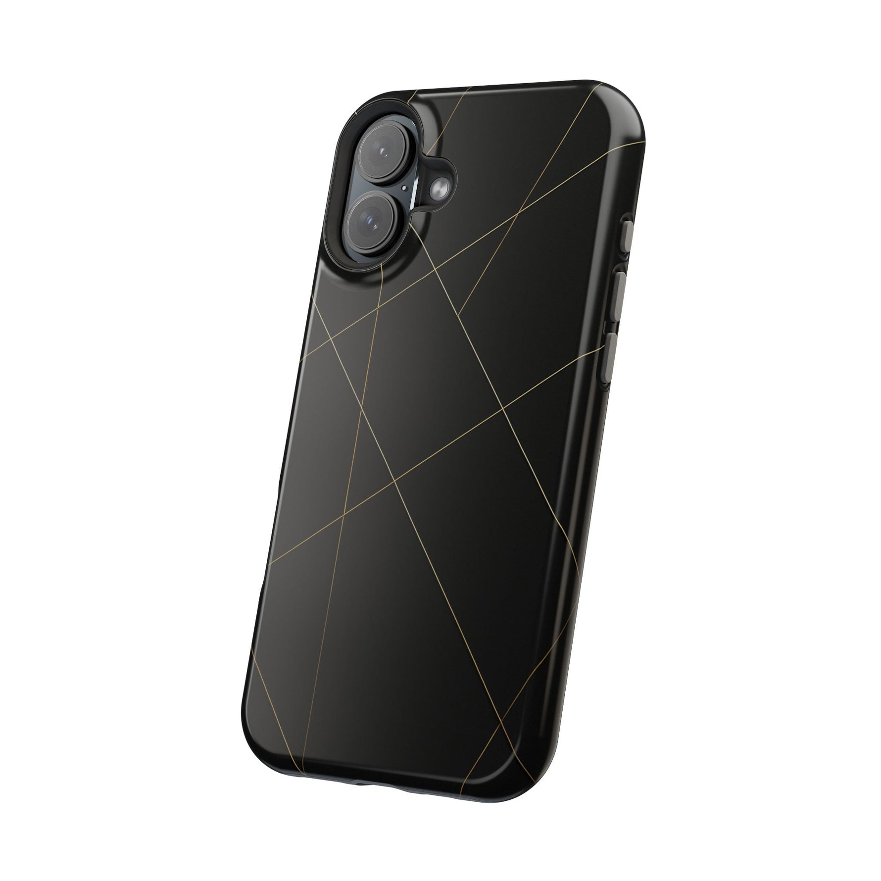 Black Geometric Design iPhone Case | MagSafe  Shamo's