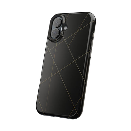 Black Geometric Design iPhone Case | MagSafe  Shamo's