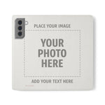 Personalized Flip Wallet Phone Case – Custom Photo & Text Wallet Cover