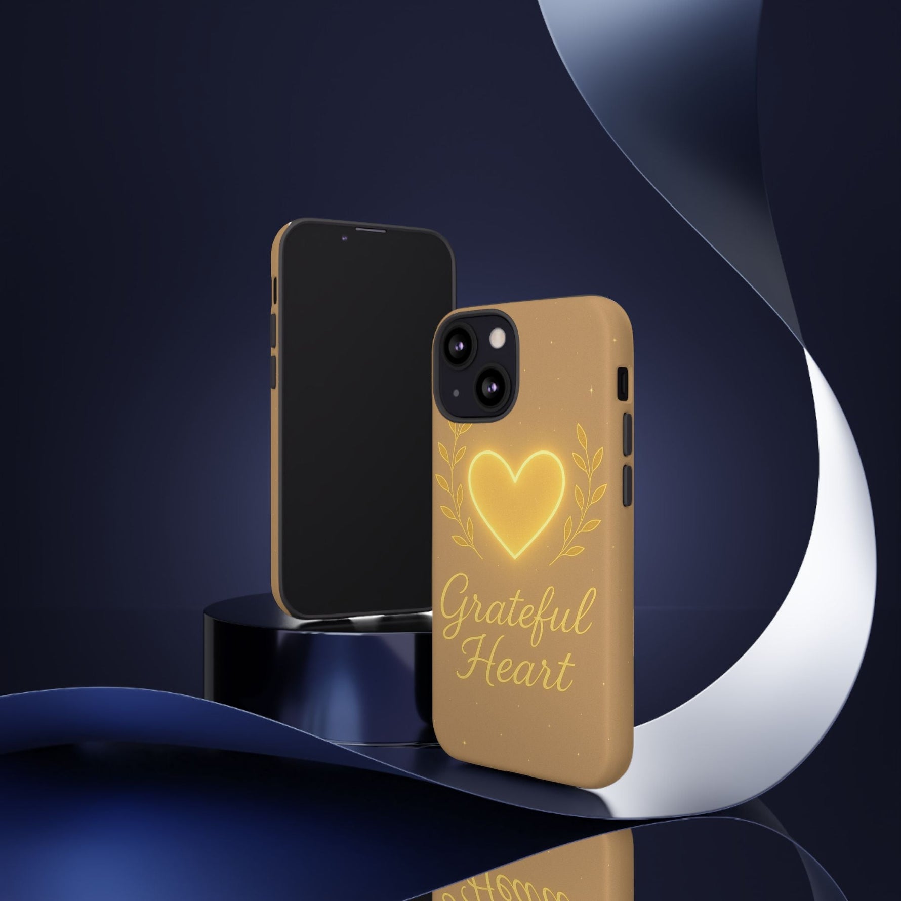 Grateful Heart iPhone Case — Warm Neon Heart  Shamo's