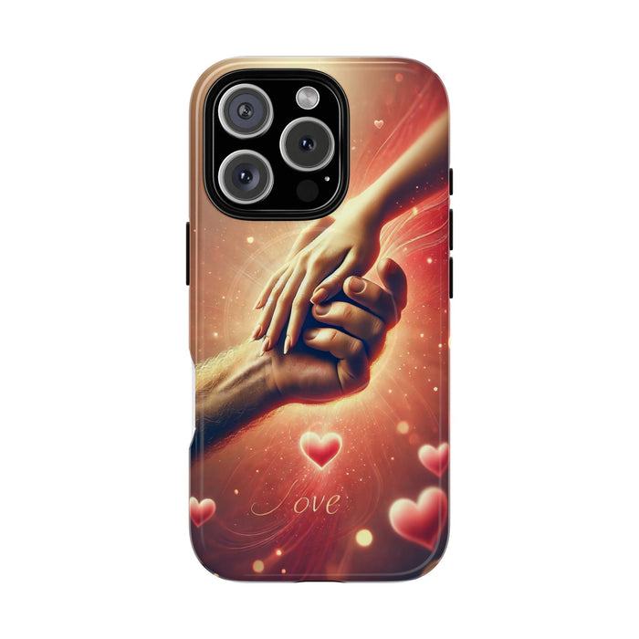 Magnetic Phone Case - Hands in Love Design - Compatible with MagSafe