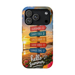 Hello Summer Phone Case — Tropical Beach MagSafe Impact-Resistant Case