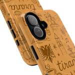 Tirana Illustrated Hand-Drawn iPhone Case — Albanian Landmarks & Icons | MagSafe compatible  Shamo's
