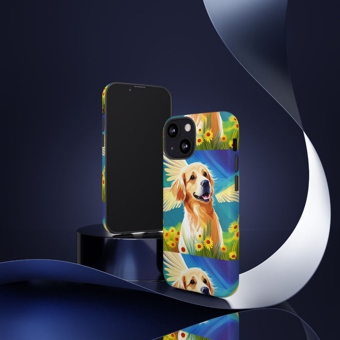 Tough Cases Golden Retriever with Wings Phone case