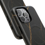 Black & Gold Marble iPhone Case with MagSafe - Shamo's