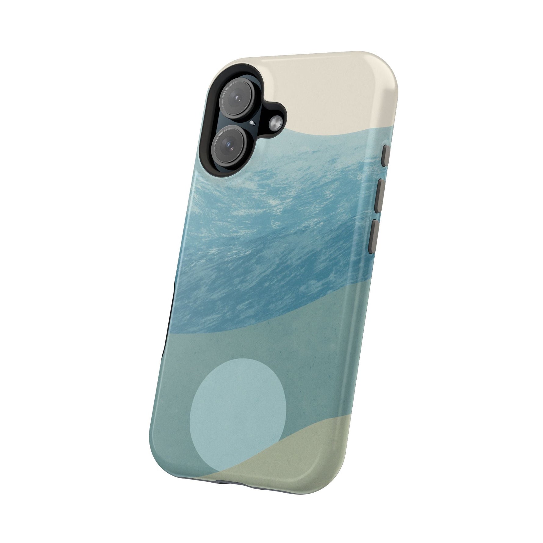 “Calm Over Chaos” Abstract Ocean Wave iPhone Case | MagSafe Compatible  Shamo's