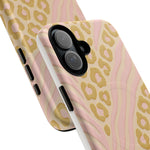 Pink Gold Leopard iPhone Case compatible with MagSafe  Shamo's