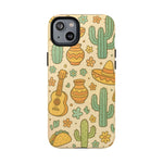 Mexico Hand-Drawn Cactus Pattern iPhone Case – Cute Desert Guitar & Sombrero Design | with MagSafe  Shamo's iPhone 14 Plus / Glossy