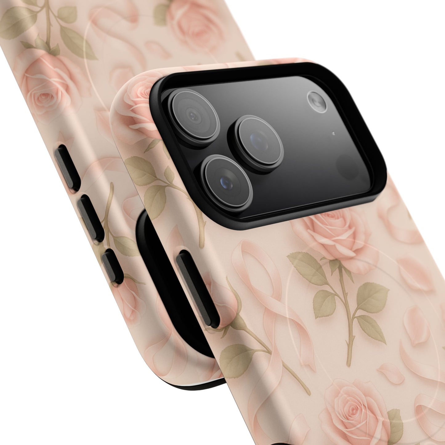 Blush Roses and Ribbons 3D iPhone Case | MagSafe