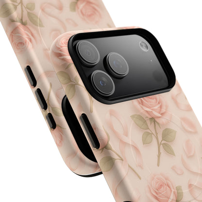 Blush Roses and Ribbons 3D iPhone Case | MagSafe