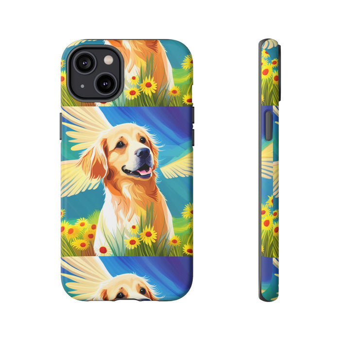 Tough Cases Golden Retriever with Wings Phone case
