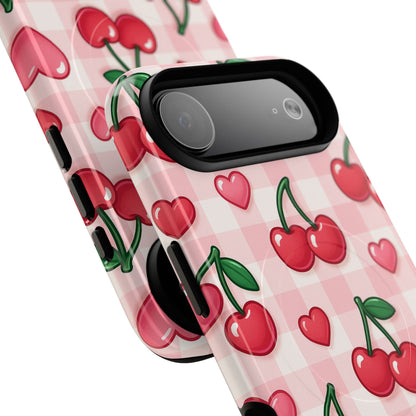 Y2K Cherries & Hearts iPhone Case | MagSafe