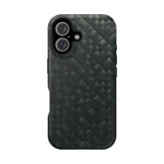 Dark Carbon Fiber Texture Magnetic Impact-Resistant iPhone Case | MagSafe compatible - iPhone 16 / Matte - Shamo's