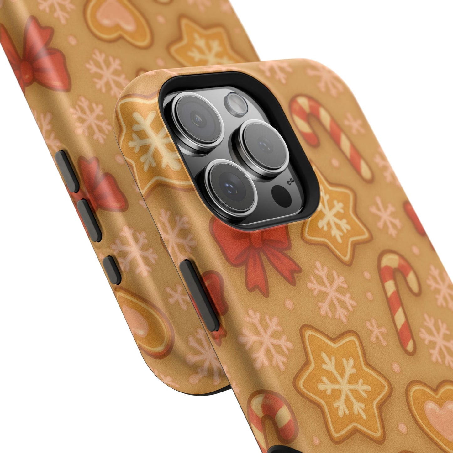 Candy Cane & Gingerbread Holiday iPhone Case — Impact-Resistant