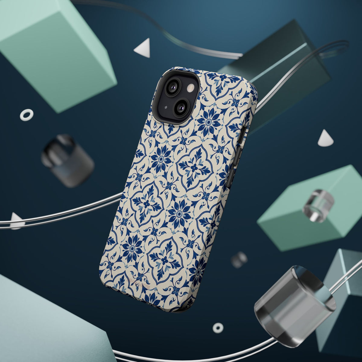 Lisbon Tile – Blue Ornamental MagSafe Phone Case