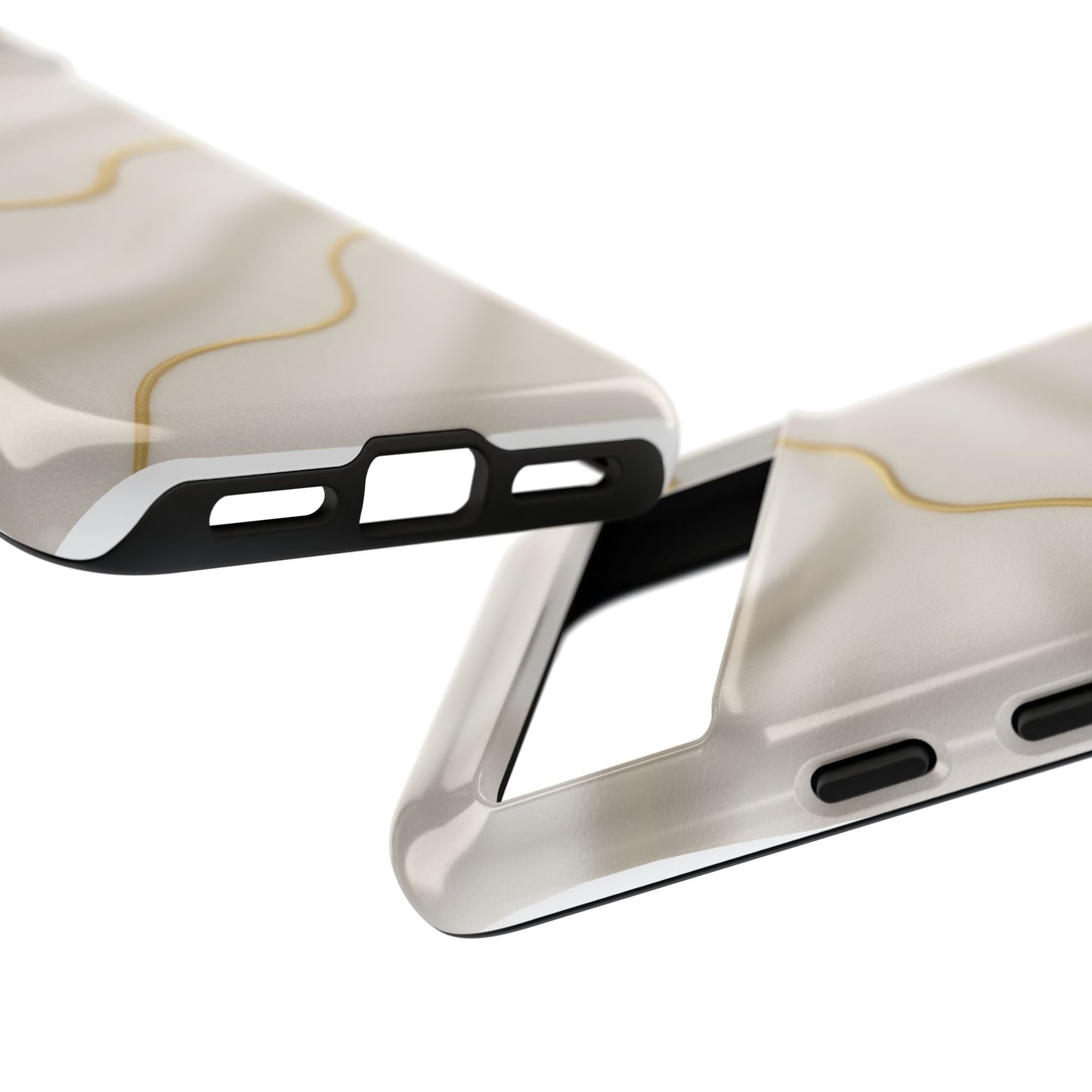 Elegant Gold Wave Tough iPhone Case