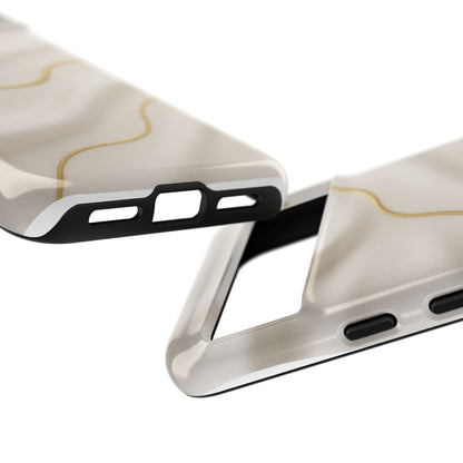 Elegant Gold Wave Tough iPhone Case