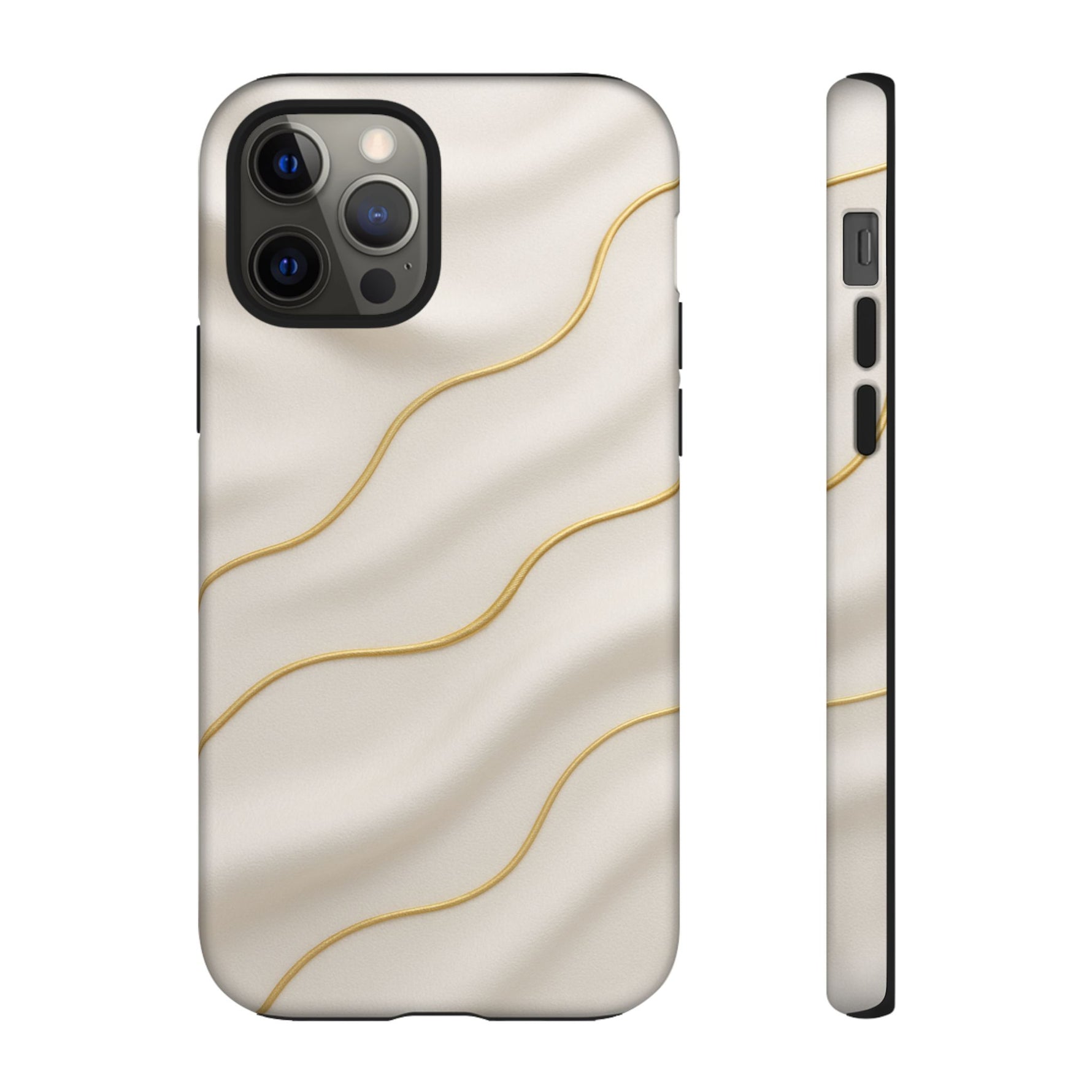 Elegant Gold Wave Tough iPhone Case - Shamo's
