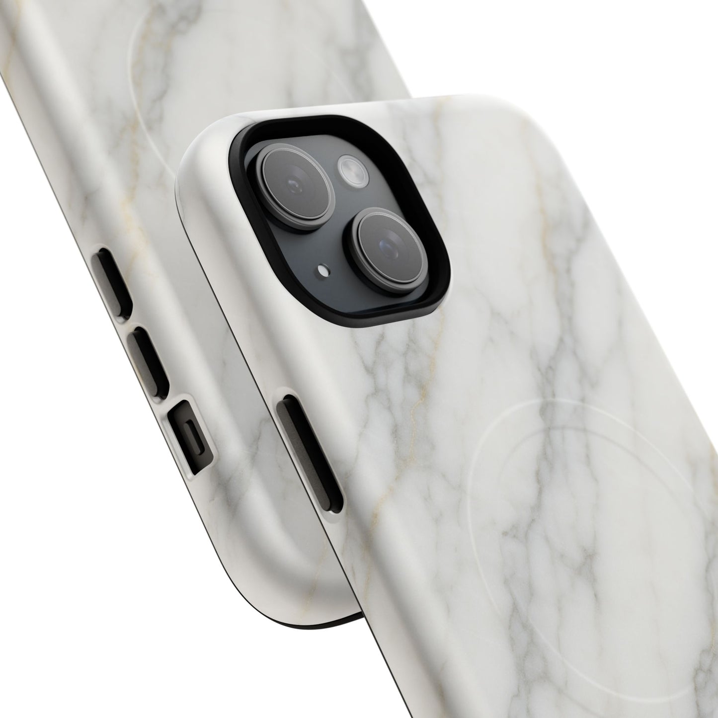 Classic White Marble iPhone Case with MagSafe - Shamo's
