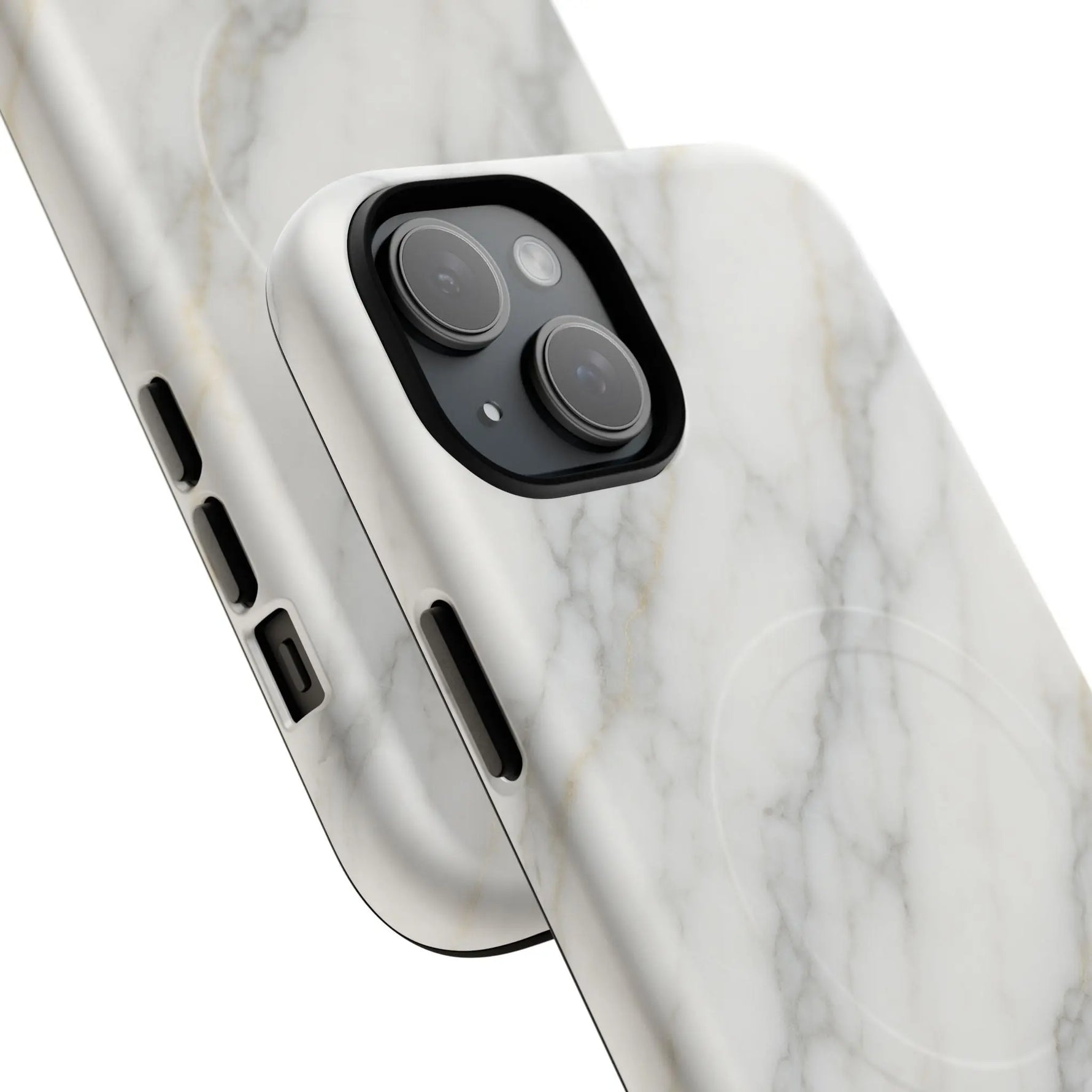 Classic White Marble iPhone Case with MagSafe - Shamo's