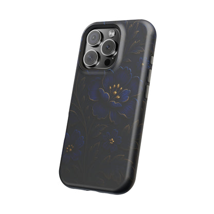 3D Velvet Night Flower iPhone Case | MagSafe