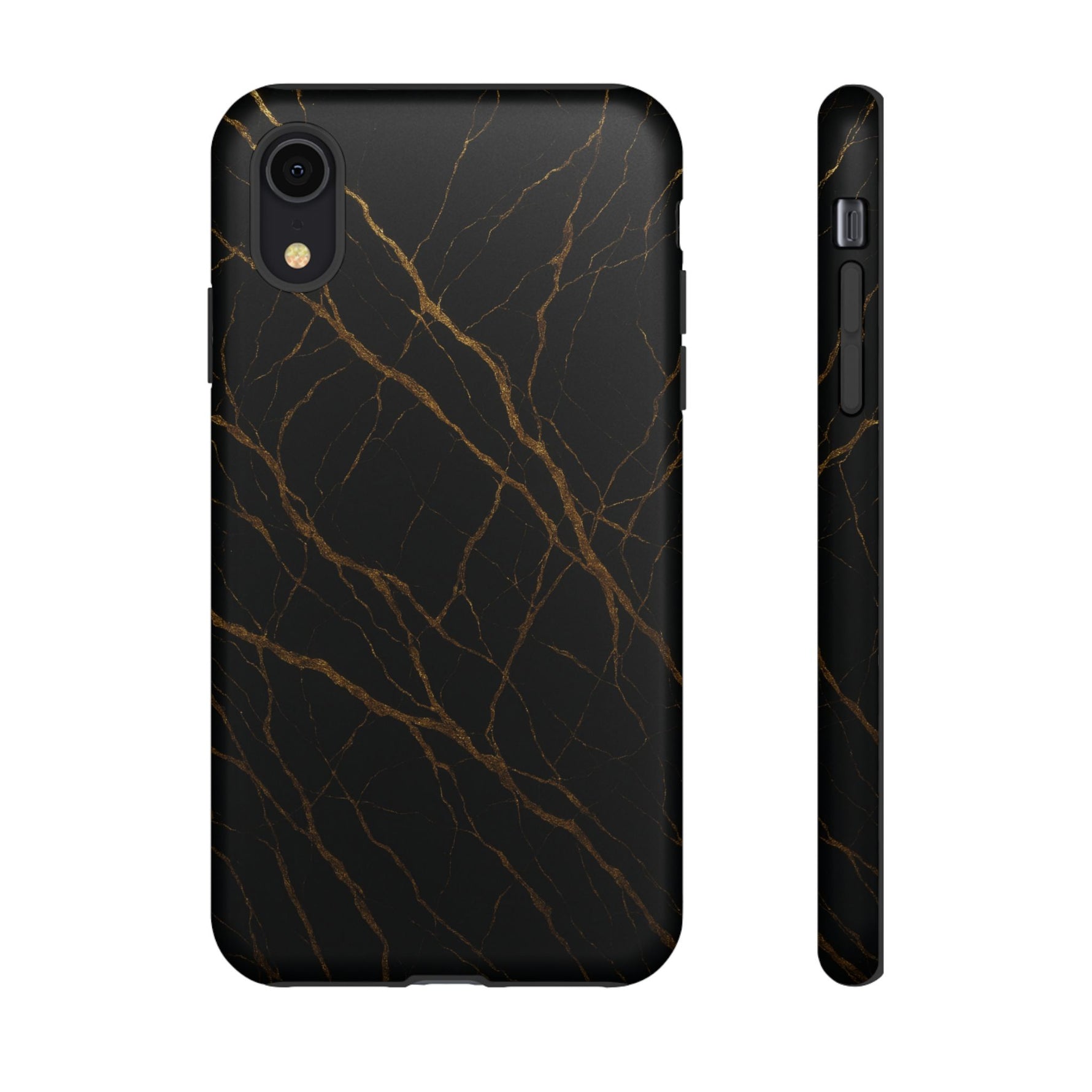 Black Marble Tough iPhone Case - Shamo's