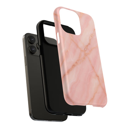 Blush Pink Marble iPhone Case with MagSafe