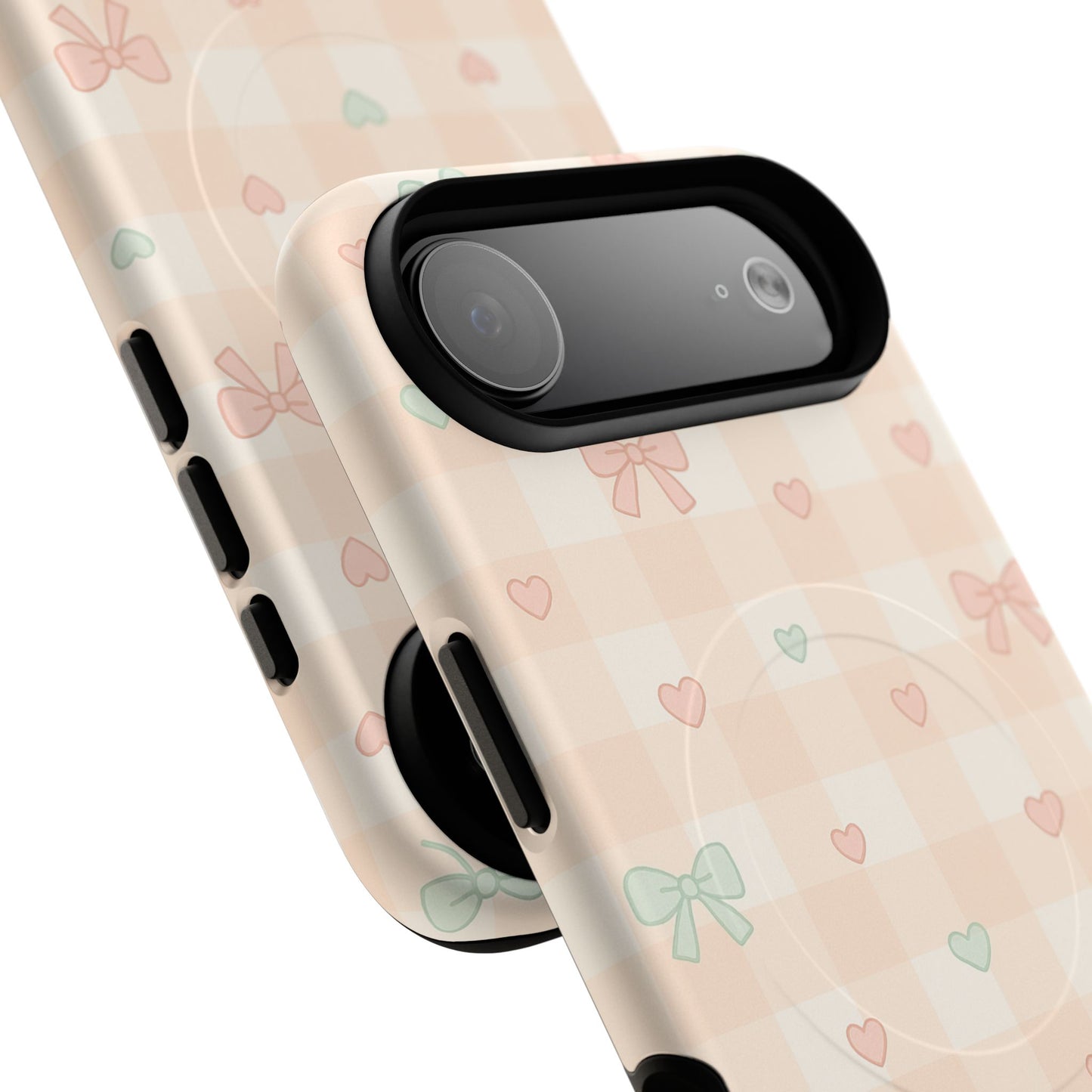 Sweet Pastel Checkered Bows Case for iPhone | MagSafe
