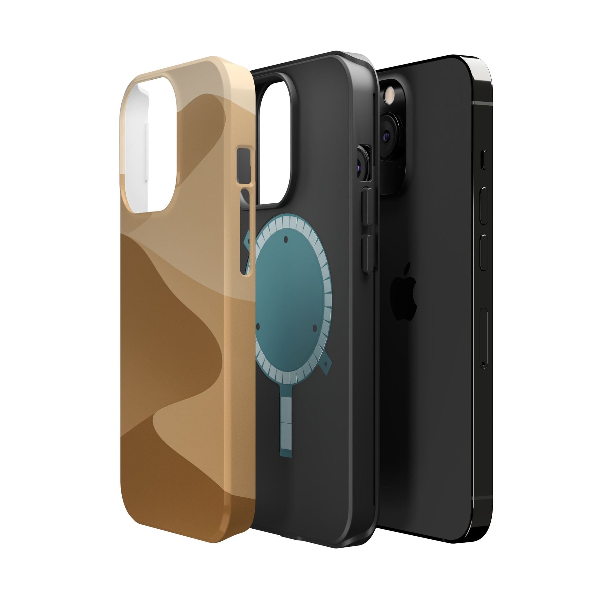 Neutral Desert Wave Design iPhone Case | MagSafe  Shamo's