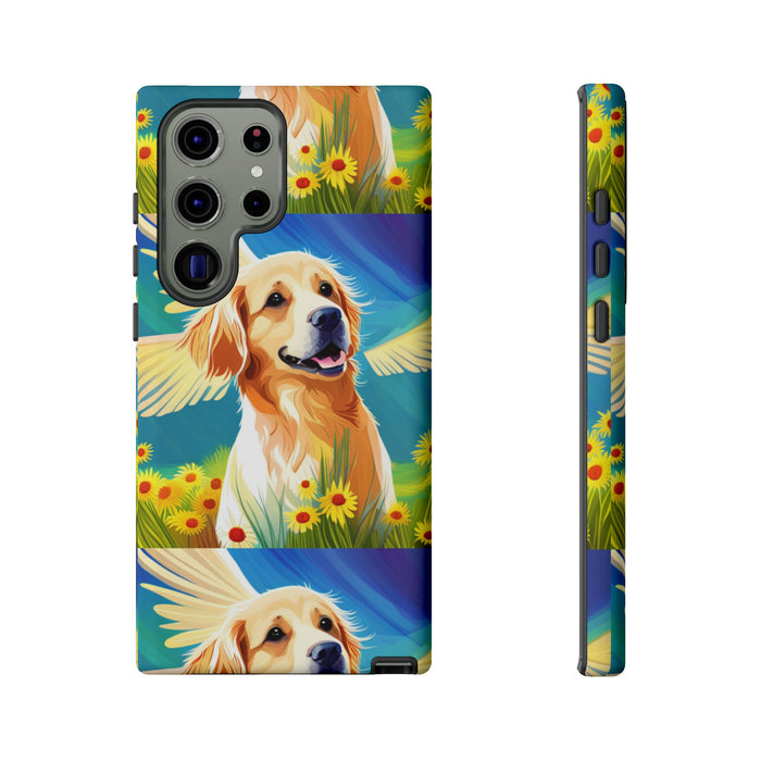 Tough Cases Golden Retriever with Wings Phone case