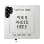 Personalized Flip Wallet Phone Case – Custom Photo & Text Wallet Cover