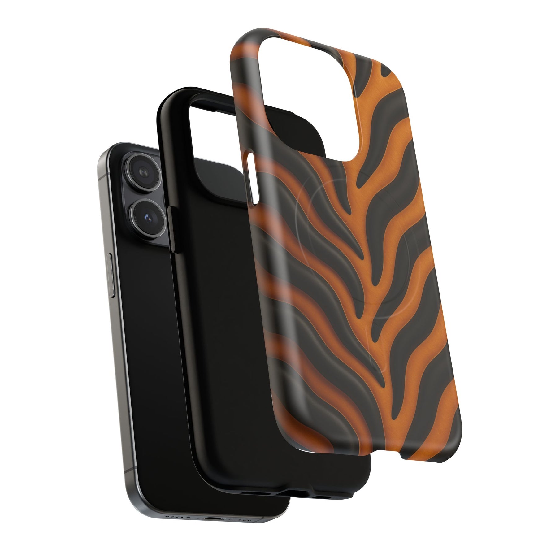 Fierce Tiger Striped iPhone Case - Works with MagSafe - Shamo's