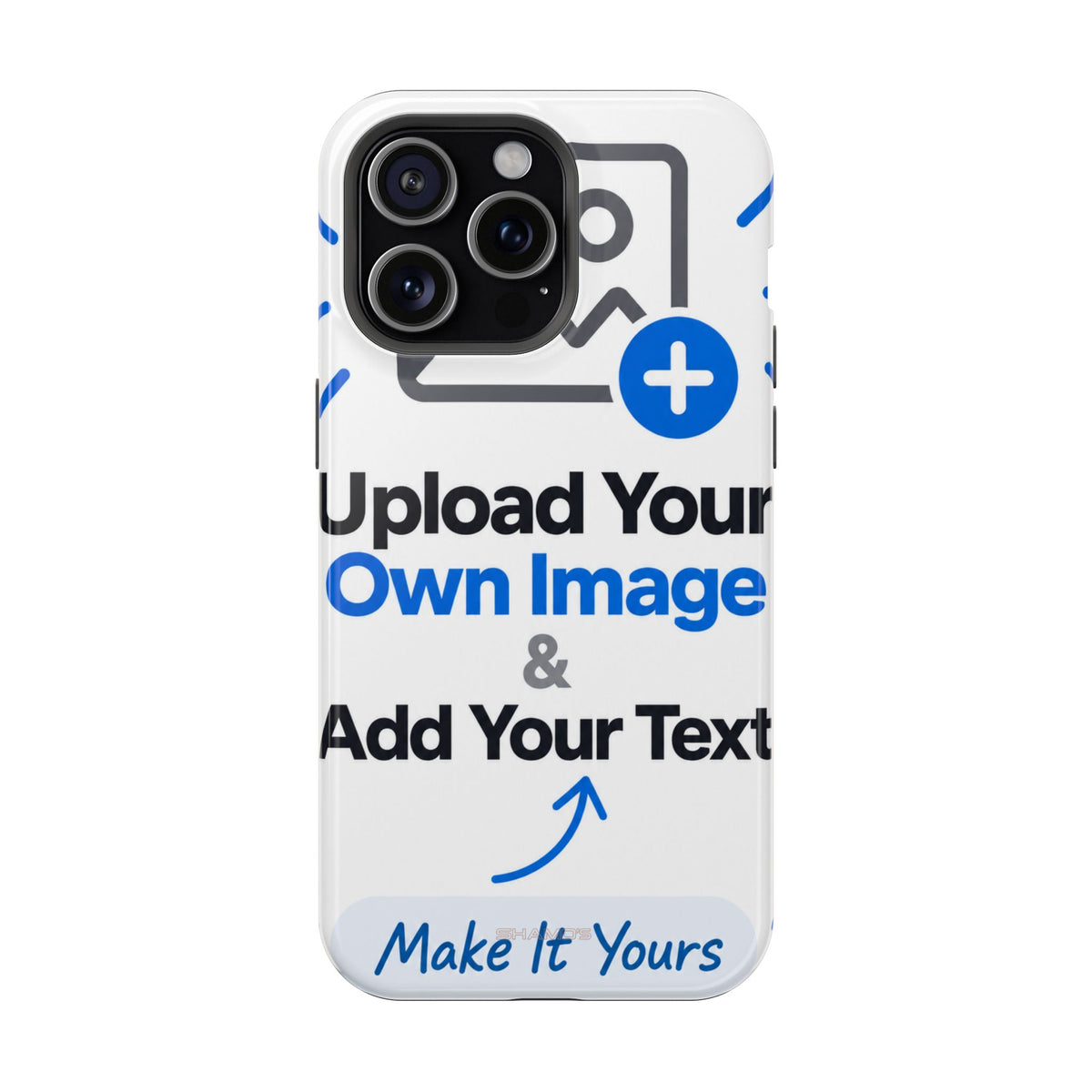Personalisierbare iPhone-Hülle | Eigenes Foto und Text hinzufügen | MagSafe-kompatibel