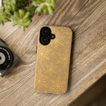 Golden Snowflake Holiday iPhone Case  Shamo's