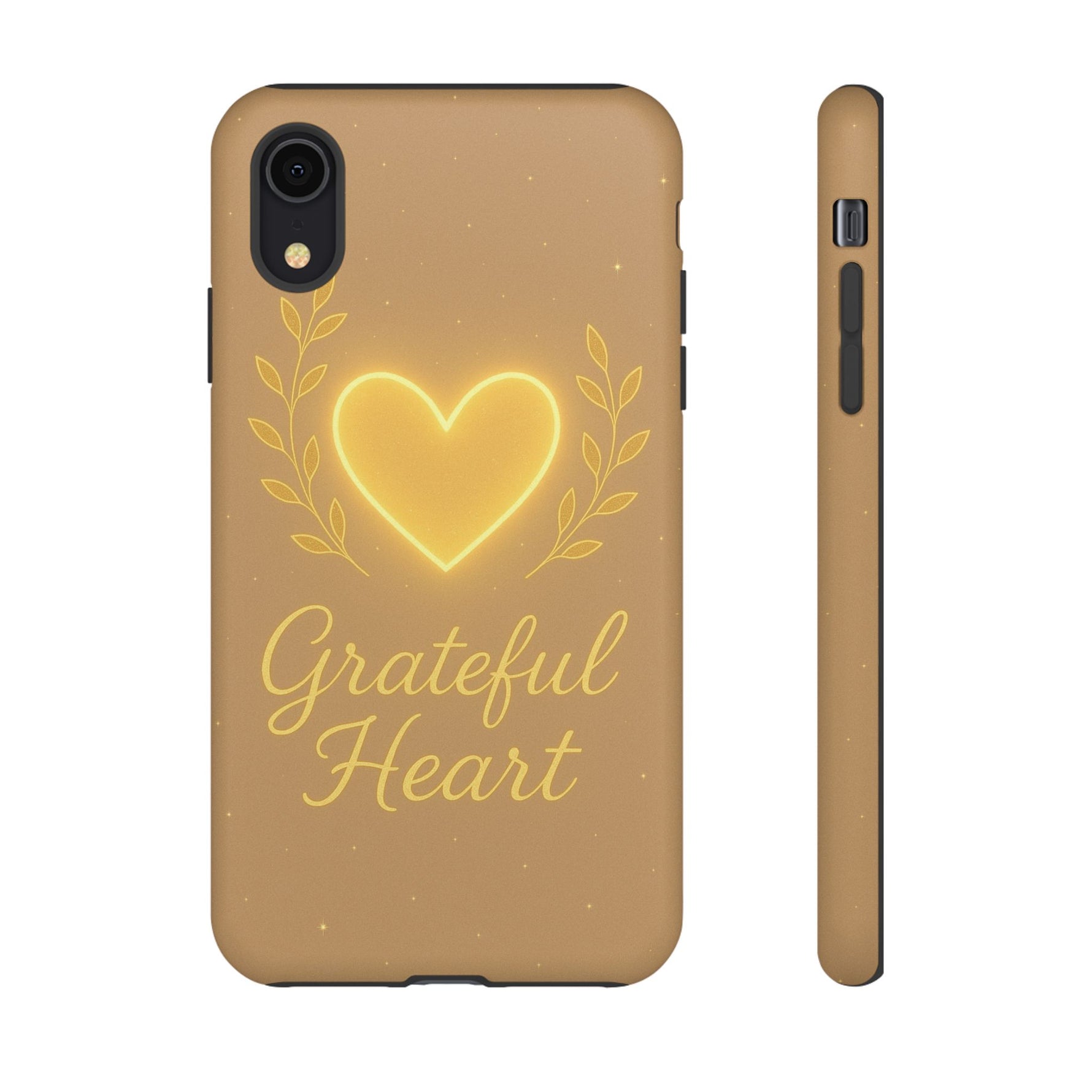 Grateful Heart iPhone Case — Warm Neon Heart - Shamo's