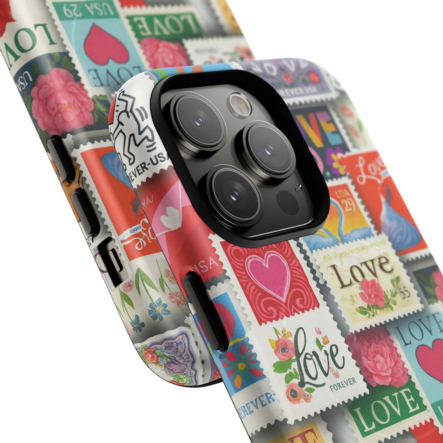 Vintage Romantic Love Stamp iPhone Case | Tough Protection + MagSafe  Shamo's