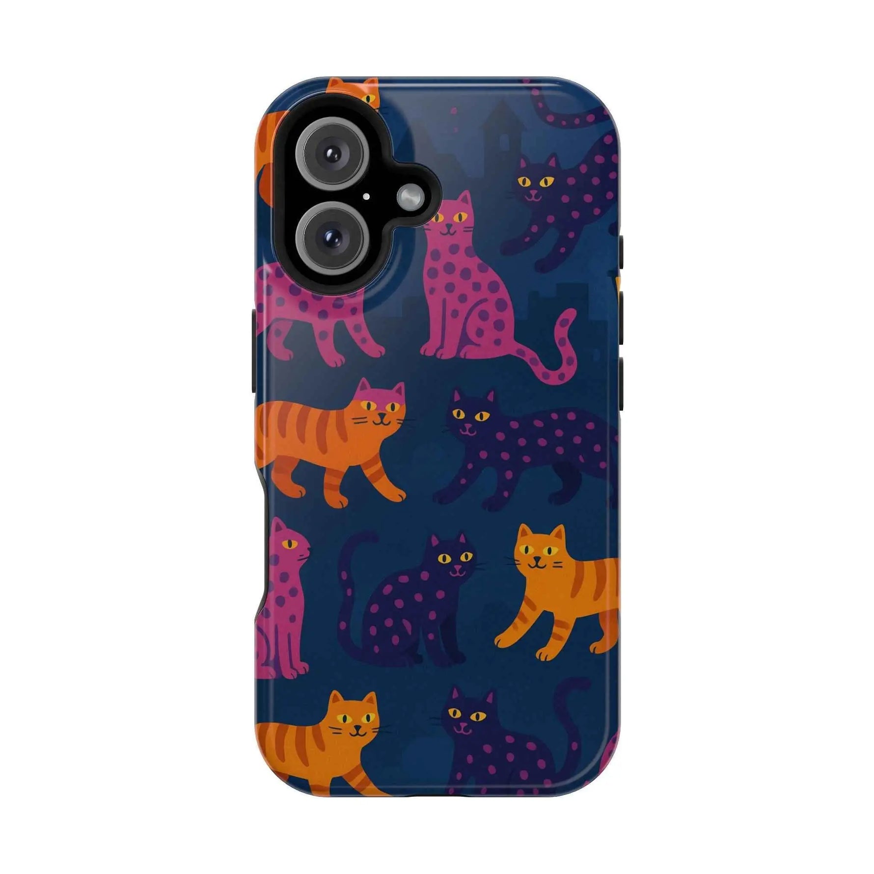 Colorful Cat Phone Case - MagSafe Impact-Resistant
