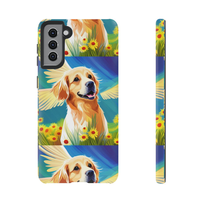 Tough Cases Golden Retriever with Wings Phone case