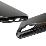 Black & Gold Marble iPhone Case with MagSafe - iPhone 17 / Glossy - Shamo's