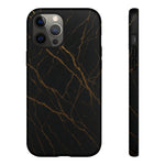 Black Marble Tough iPhone Case - Shamo's