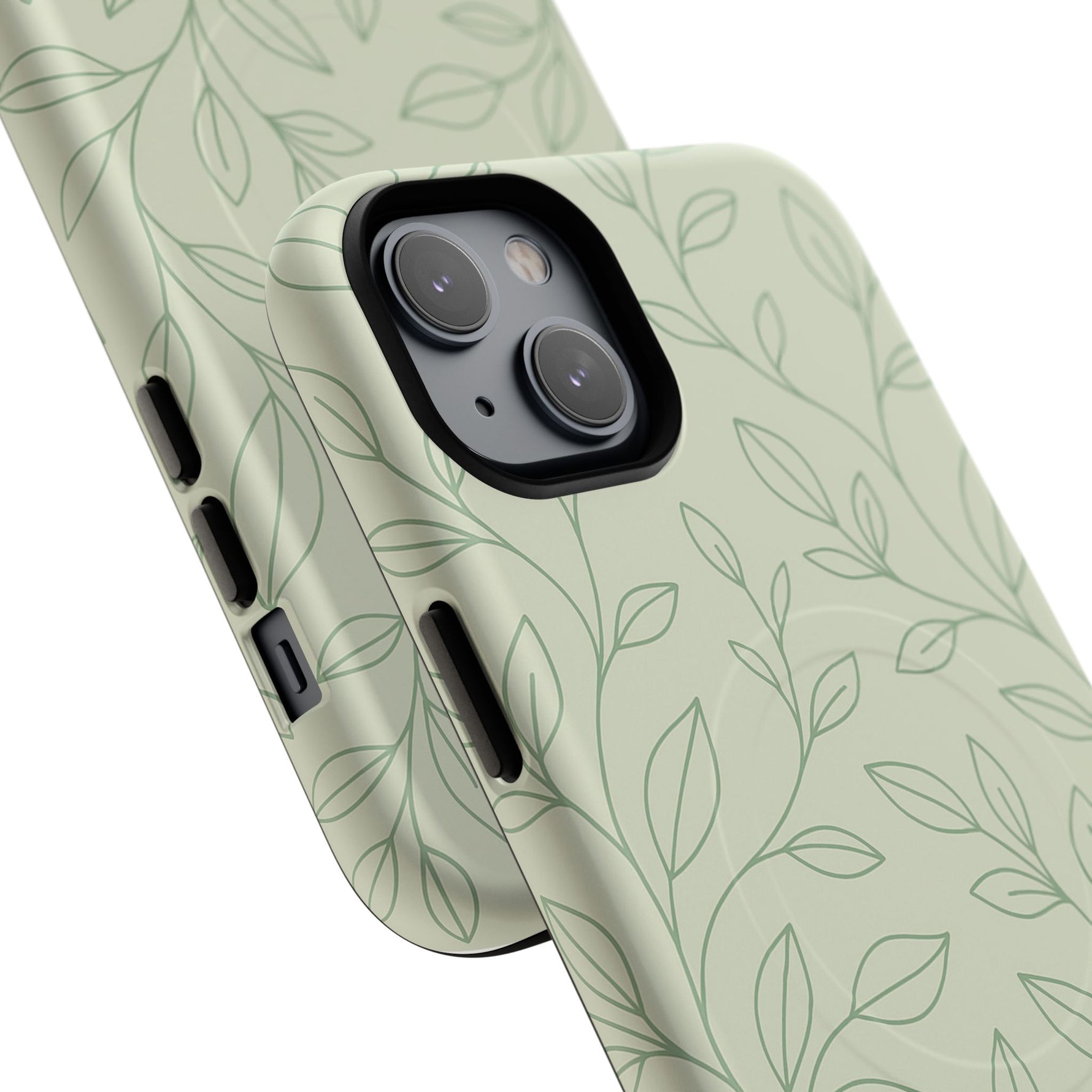 Sage Botanical Leaves Floral iPhone Case | MagSafe - Shamo's